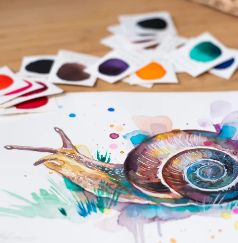"Snail" Original Watercolor Painting "Snail" Original Watercolor Painting