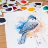 "Tufted Titmouse" Original Watercolor Painting, bird "Tufted Titmouse" Original Watercolor Painting, bird