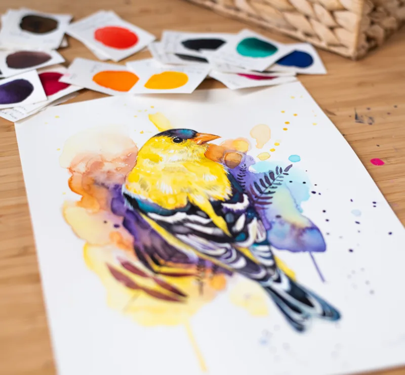 "American Goldfinch" Original Watercolor Painting "American Goldfinch" Original Watercolor Painting