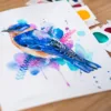 "Bluebird" Original Watercolor Painting,bird "Bluebird" Original Watercolor Painting,bird