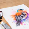 "Common Chaffinch" Original Watercolor Painting, bird "Common Chaffinch" Original Watercolor Painting, bird