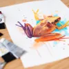 "Yellow Frog" Original Watercolor Painting "Yellow Frog" Original Watercolor Painting