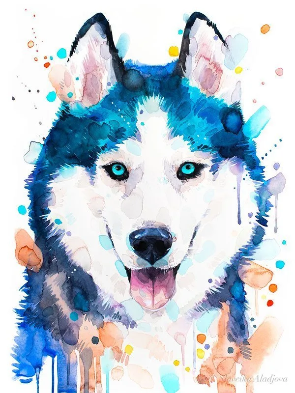 Dog Custom Hand painted Pet portrait Dog Custom Hand painted Pet portrait