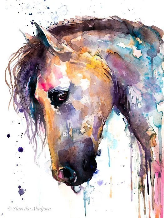 Horse Custom Hand painted Horse portrait Horse Custom Hand painted Horse portrait