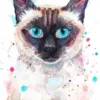 Cat Custom Hand painted Pet portrait Cat Custom Hand painted Pet portrait