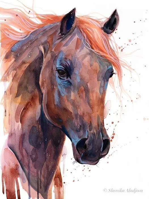 Horse Custom Hand painted Horse portrait Horse Custom Hand painted Horse portrait