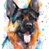 Dog Custom Hand painted Pet portrait Dog Custom Hand painted Pet portrait
