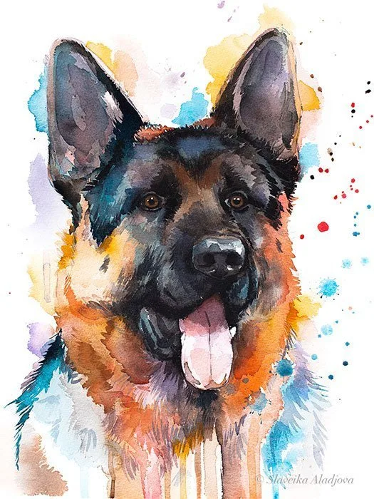 Dog Custom Hand painted Pet portrait Dog Custom Hand painted Pet portrait