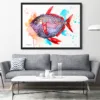 Opah watercolor painting, limited edition art print by Slaveika Aladjova, view 2