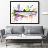Rainbow trout watercolor painting, limited edition art print by Slaveika Aladjova, view 2