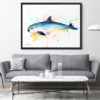 Vaquita watercolor painting, limited edition art print by Slaveika Aladjova, view 2