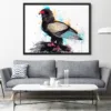 Bateleur eagle watercolor painting, limited edition art print by Slaveika Aladjova, view 2