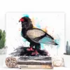 Bateleur eagle watercolor painting, limited edition art print by Slaveika Aladjova, view 3