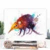 Golden-rumped elephant shrew watercolor painting, limited edition art print by Slaveika Aladjova, view 2