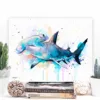 Hammerhead shark watercolor painting, limited edition art print by Slaveika Aladjova, view 2