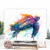 Leatherback sea turtle watercolor painting, limited edition art print by Slaveika Aladjova