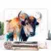 Yak watercolor painting, limited edition art print by Slaveika Aladjova, view 3