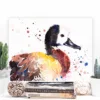 White-faced whistling duck watercolor painting, limited edition art print by Slaveika Aladjova, view 4