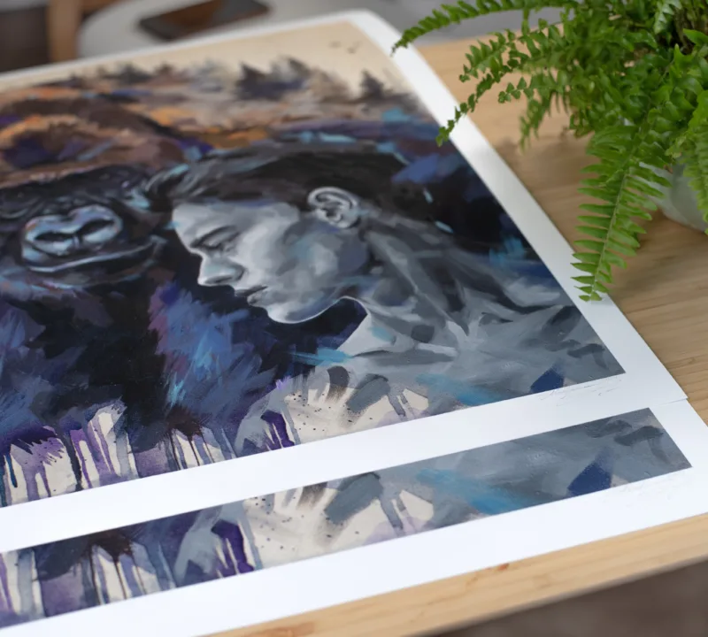 “Strong Nature” Original Acrylic & Oil Painting