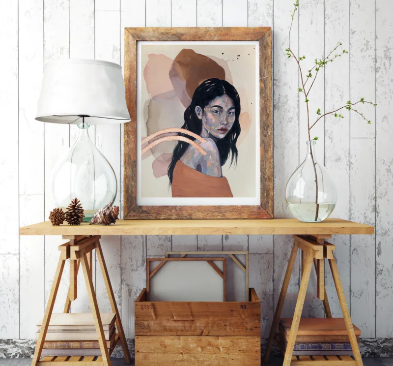 Strong Nature - Hand Embellished Limited Edition Print by Slaveika Aladjova