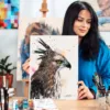 Changeable hawk-eagle watercolor painting, limited edition art print by Slaveika Aladjova, view 2