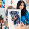 Jagdterrier watercolor painting, limited edition art print by Slaveika Aladjova, view 2