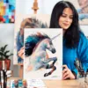 Unicorn watercolor painting, limited edition art print by Slaveika Aladjova