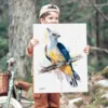 Pacific baza watercolor painting, limited edition art print by Slaveika Aladjova, view 2