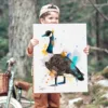 Canada goose watercolor painting, limited edition art print by Slaveika Aladjova