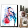 Bullfinch watercolor painting, limited edition art print by Slaveika Aladjova, view 4