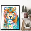 Leopard watercolor painting, limited edition art print by Slaveika Aladjova, view 3