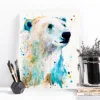 Polar bear watercolor painting, limited edition art print by Slaveika Aladjova, view 3