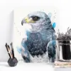 Black-chested buzzard-eagle watercolor painting, limited edition art print by Slaveika Aladjova, view 3