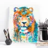 Leopard watercolor painting, limited edition art print by Slaveika Aladjova, view 4