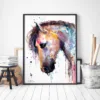 Horse portrait watercolor painting, limited edition art print by Slaveika Aladjova, view 4