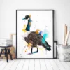 Canada goose watercolor painting, limited edition art print by Slaveika Aladjova, view 3