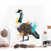 Canada goose watercolor painting, limited edition art print by Slaveika Aladjova, view 4