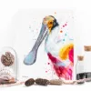 Roseate spoonbill watercolor painting, limited edition art print by Slaveika Aladjova