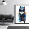 Asian black bear watercolor painting, limited edition art print by Slaveika Aladjova, view 4