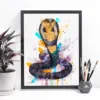 King cobra watercolor painting, limited edition art print by Slaveika Aladjova, view 3