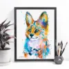 Serval watercolor painting, limited edition art print by Slaveika Aladjova, view 3