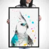 Cockatiel watercolor painting, limited edition art print by Slaveika Aladjova, view 2