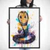 King cobra watercolor painting, limited edition art print by Slaveika Aladjova, view 4