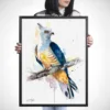 Pacific baza watercolor painting, limited edition art print by Slaveika Aladjova, view 3