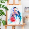 Bullfinch watercolor painting, limited edition art print by Slaveika Aladjova