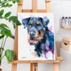 Jagdterrier watercolor painting, limited edition art print by Slaveika Aladjova, view 3