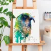 Kea watercolor painting, limited edition art print by Slaveika Aladjova, view 2