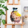 Reeves's pheasant watercolor painting, limited edition art print by Slaveika Aladjova, view 3