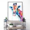 Giraffe watercolor painting, limited edition art print by Slaveika Aladjova, view 4