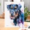 Jagdterrier watercolor painting, limited edition art print by Slaveika Aladjova, view 4